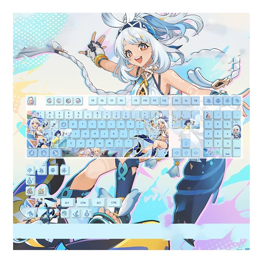 Amazon.co.jp: ムアラニ キーキャップ げんしん 原神 周辺 PBT